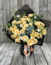 Букет цветов из:  Розы и Лизиантусы в Глазуновке