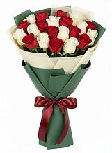 Букет Микс из красных и белых роз #REPLACE_PRED# Глазуновке