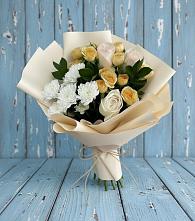 Букет цветов из:  Розы и Хризантемы #REPLACE_PRED# Глазуновке