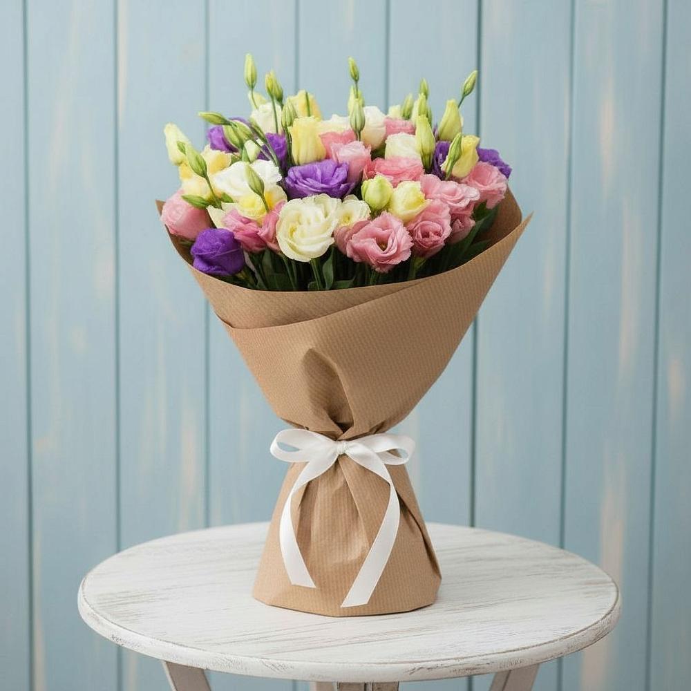 Букет цветов из: Лизиантусы в Глазуновке