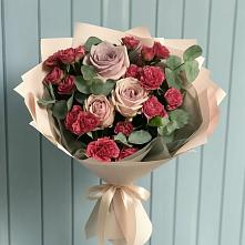 Букет цветов из:  Гвоздики и Розы #REPLACE_PRED# Глазуновке